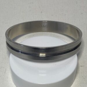 ASHLEY BRIDGET Vintage Unisex Crevice Silvertone Bracelet Urban Y2K Jewelry